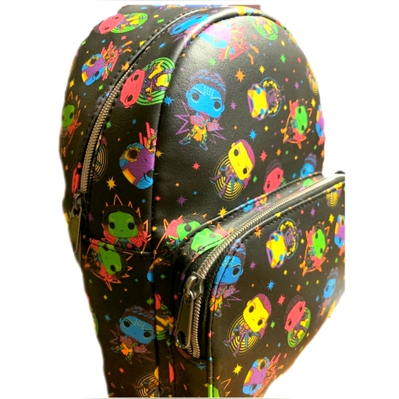 Funko Marvel Woman Neon Print 11.5" Mini Backpack - Picture 3 of 5